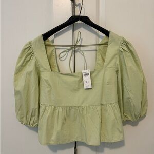 NWT Abercrombie Puff Sleeve Blouse